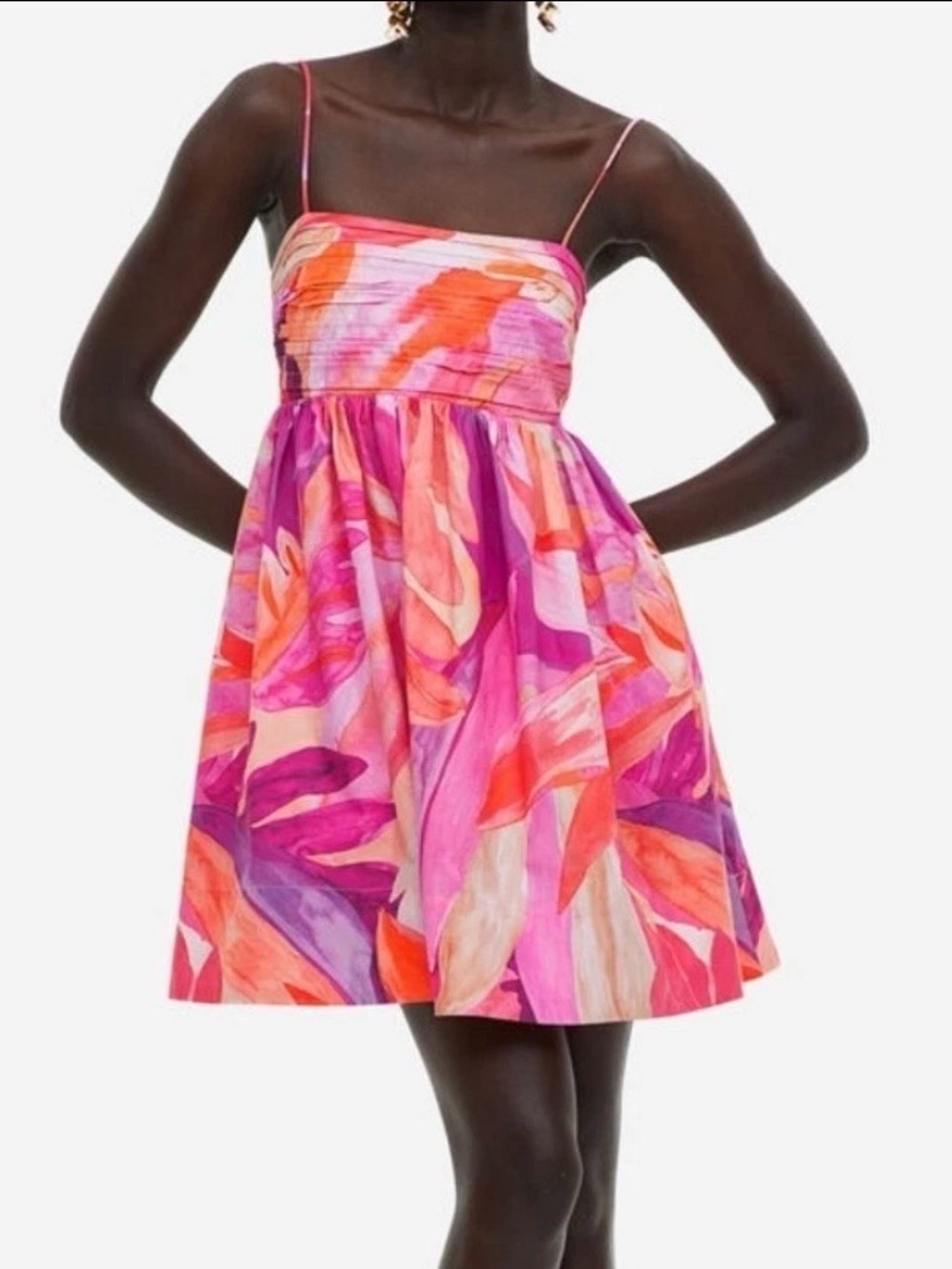 H&M floral mini dress